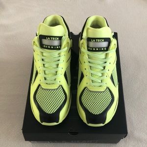 LA Gear Mens Neon Yellow Catapult Running Shoes